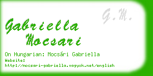 gabriella mocsari business card