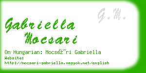 gabriella mocsari business card